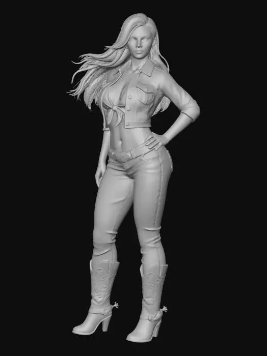3D model for Denim Rodeo Diva