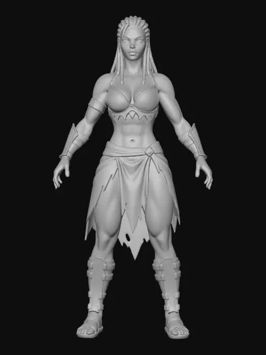 3D model for Jungle Huntress
