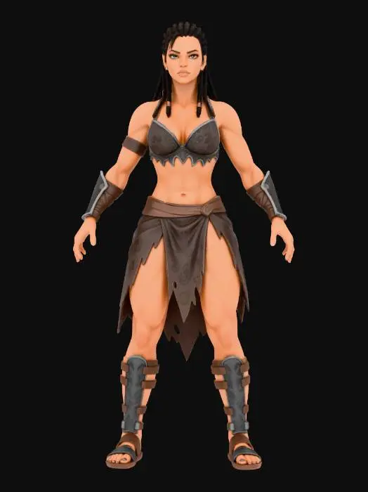 3D model for Jungle Huntress