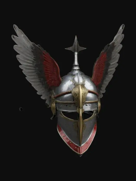 3D model for Winged Hussar Helmet
