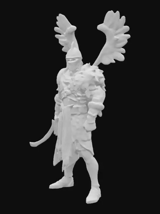 3D model for Winged Hussar Warrior