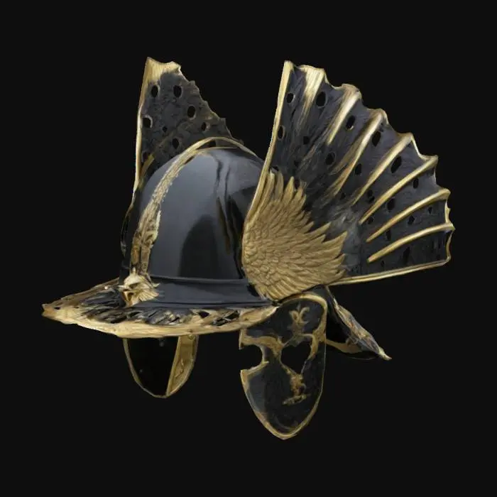 3D model for Hussar Winged Helmet