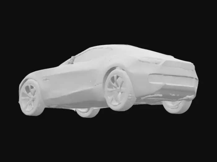 3D model for Simply Low Poly sport car with silver colour