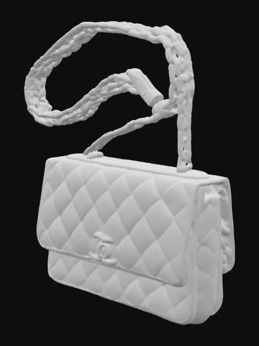 3D model for Chic Black Quilted Bag