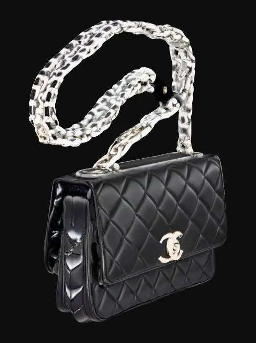 3D model for Chic Black Quilted Bag