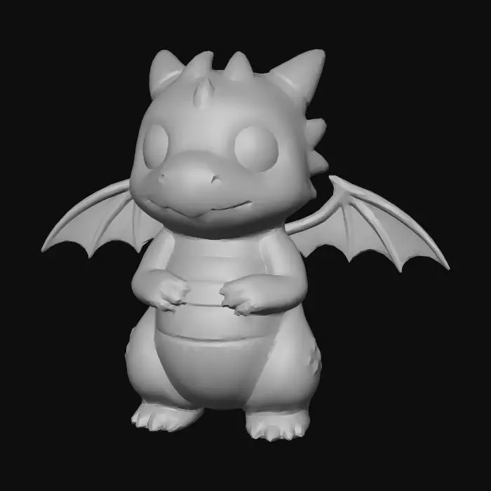 3D model for Flamewing Dragon Blueprint