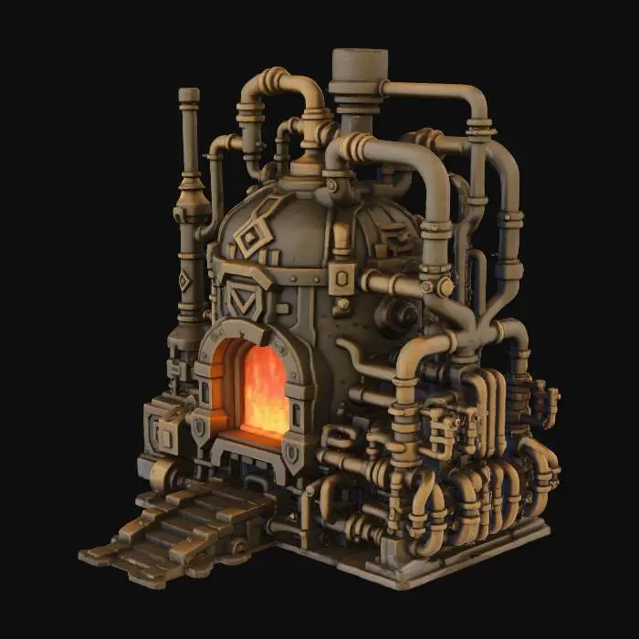 3D model for Steamworks Furnace