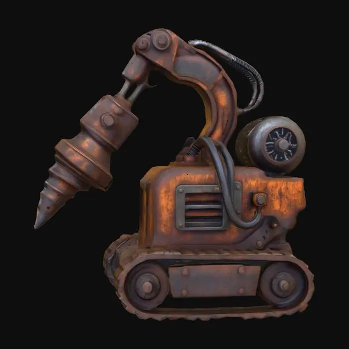 3D model for Rusty Excavabot