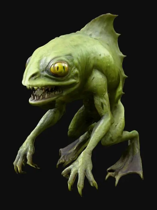 3D model for Aquatic Creature Sketch