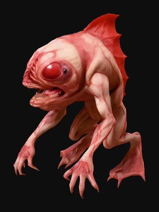 3D model for Aquatic Creature Sketch