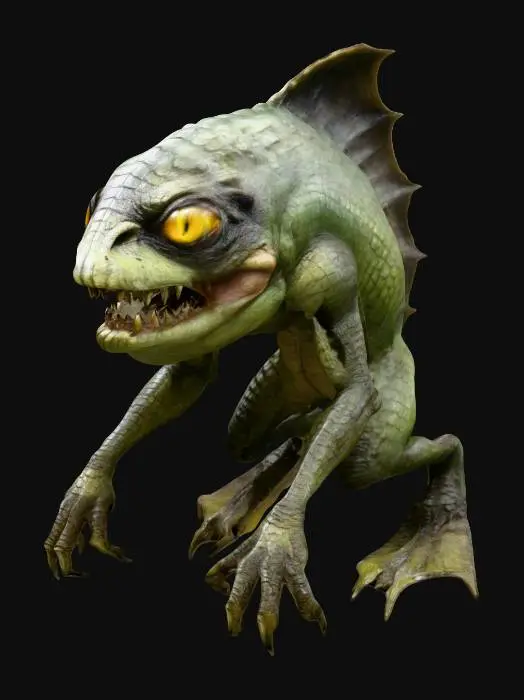 3D model for Aquatic Creature Sketch