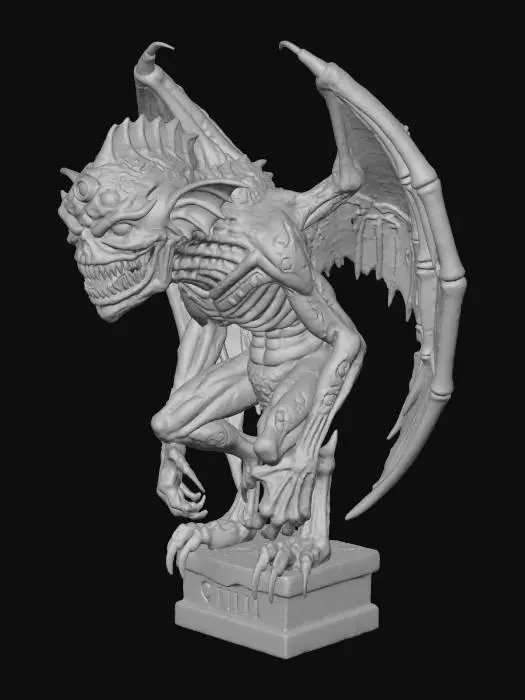 3D model for Wasserspeier im Stil von H.P.Lovecraft