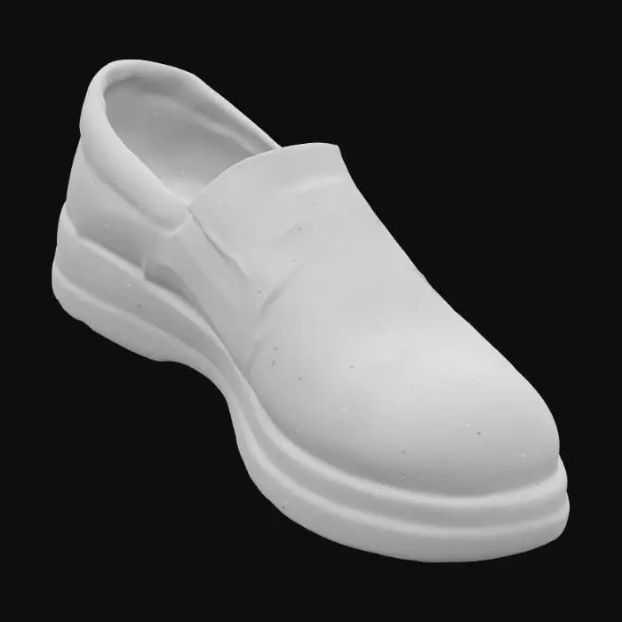 3D model for White Slip-On safety Shoe