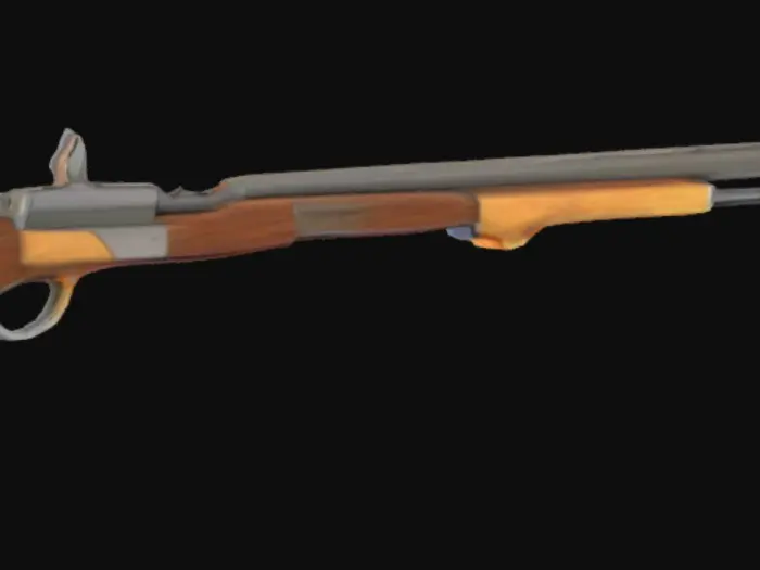 3D model for Musket with Bayonet