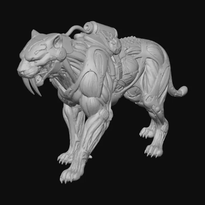 3D model for Cyborg Sabertooth
