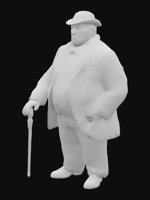 3D model for The Gentleman in White