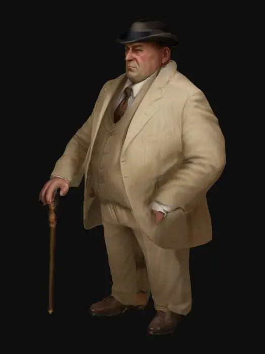3D model for The Gentleman in White