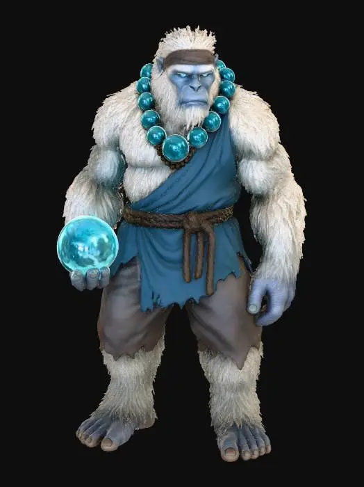 3D model for Mystic Yeti Warrior