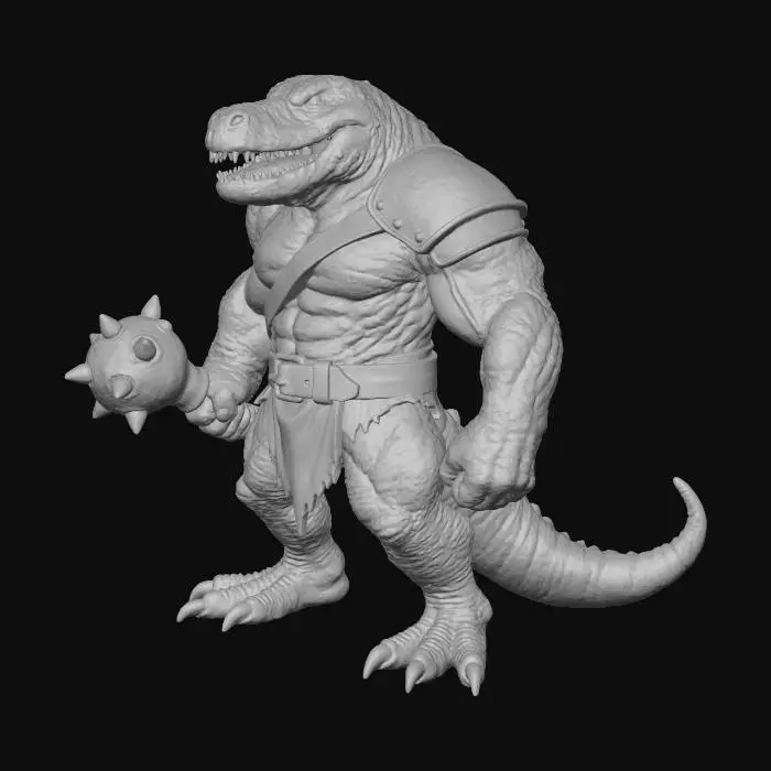 3D model for Lizard Warrior Fanatic