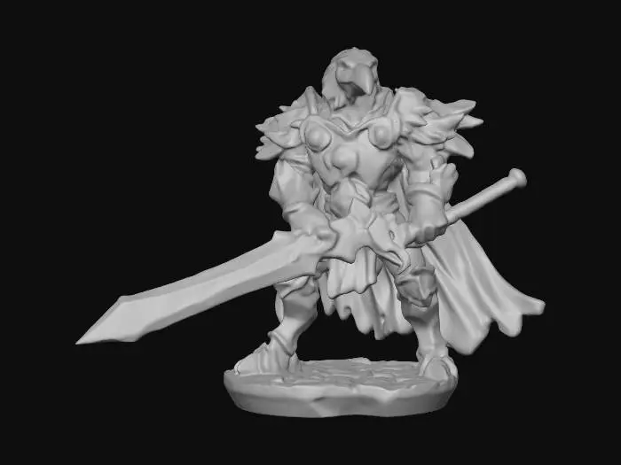 3D model for Raven Knight of the Frostblade