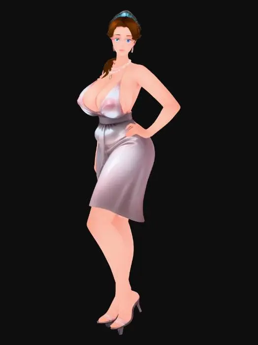 3D model for Haloed in Silver