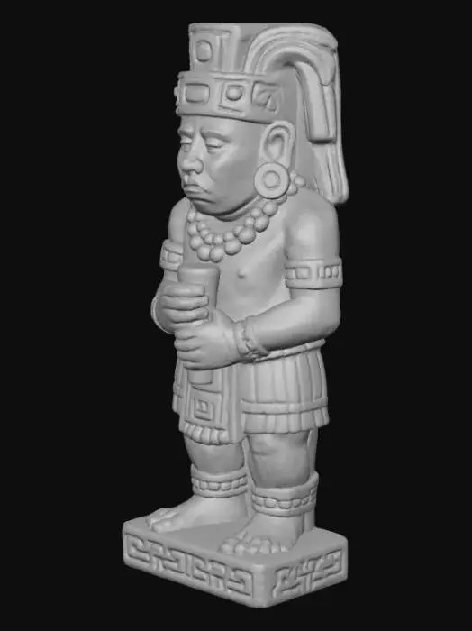 3D model for mayan statue