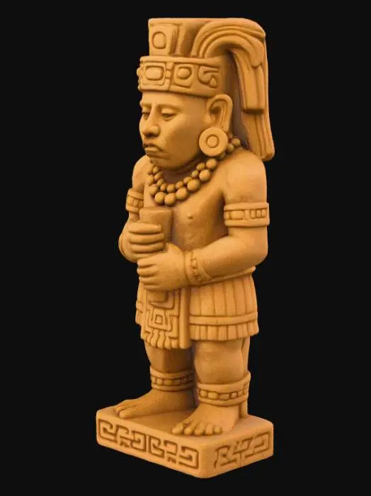 3D model for mayan statue