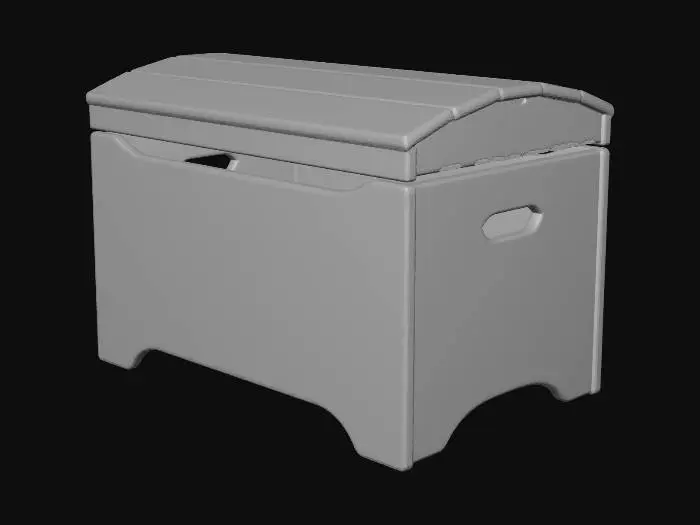 3D model for Wagon-Style Storage Chest