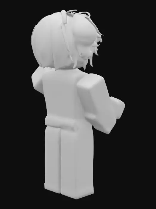 3D model for Pink Panda Blocky Style