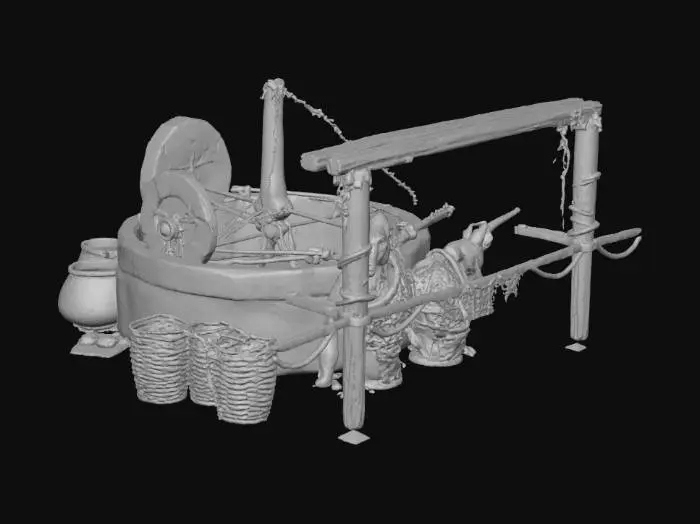 3D model for Old Stone Mill Interior