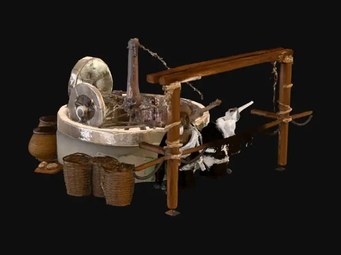 3D model for Old Stone Mill Interior