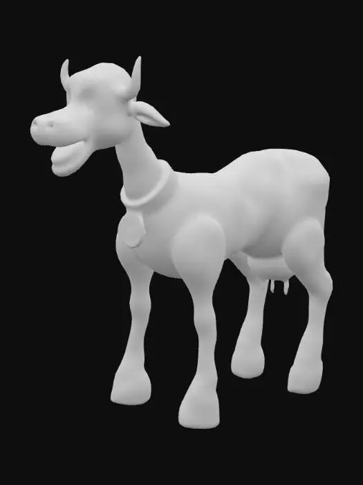 3D model for Cartoon Cow Toy