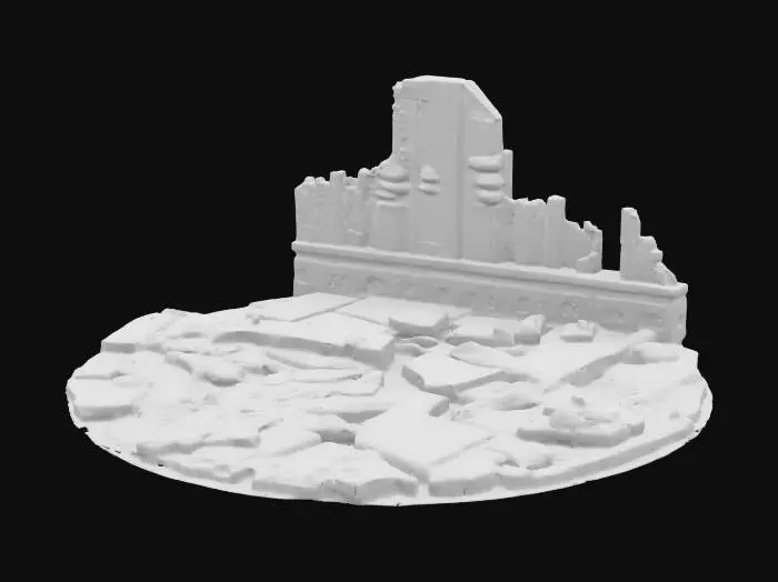 3D model for Ravaged Cityscape Diorama