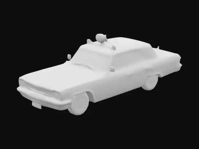 3D model for Vintage Police Car