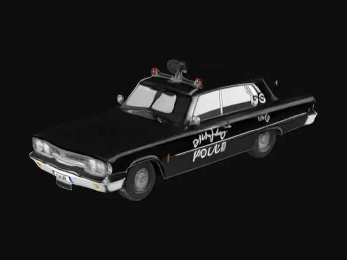 3D model for Vintage Police Car