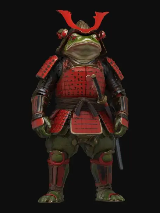 3D model for Samurai Frog