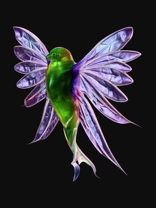 3D model for Prismatic Hummingbird