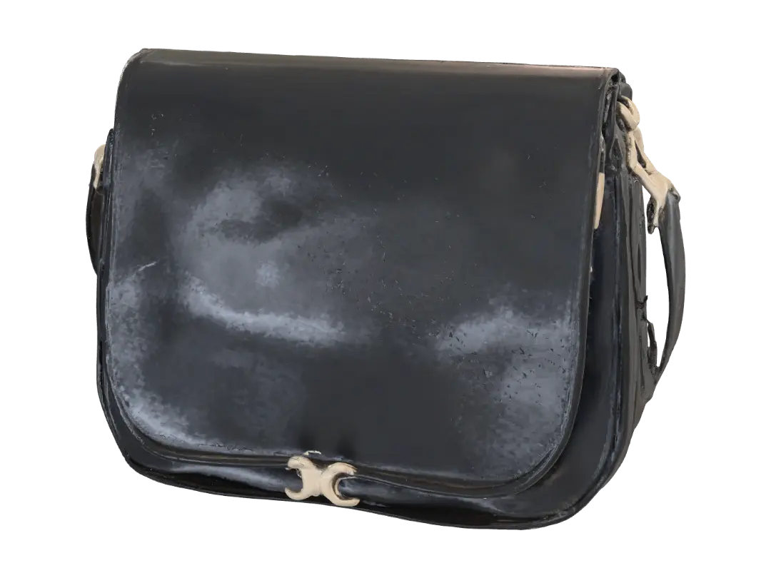 Noir Elegance Bag - Purse 3D model, vytvořený pomocí AI
