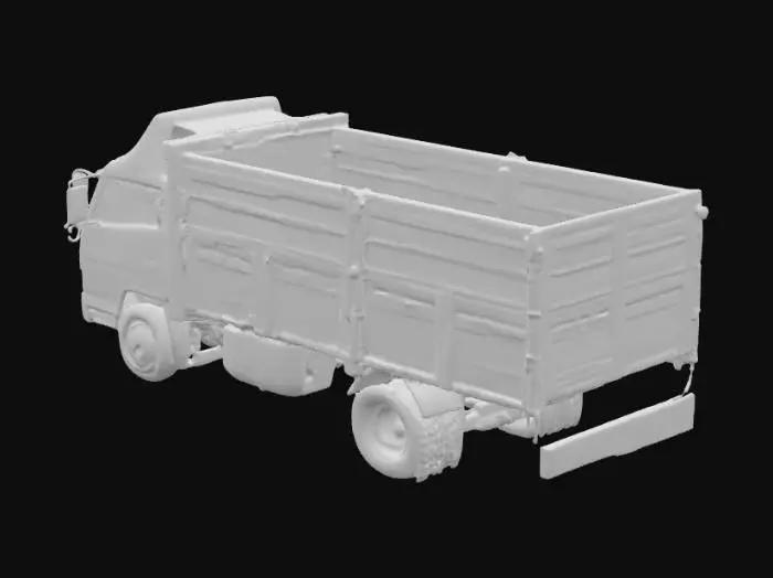 3D model for Red Isuzu Truck