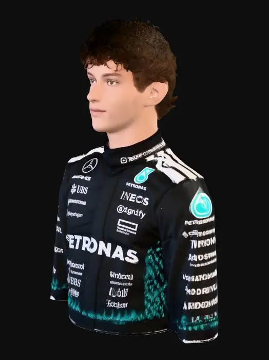 3D model for Petronas Racing Driver Portrait