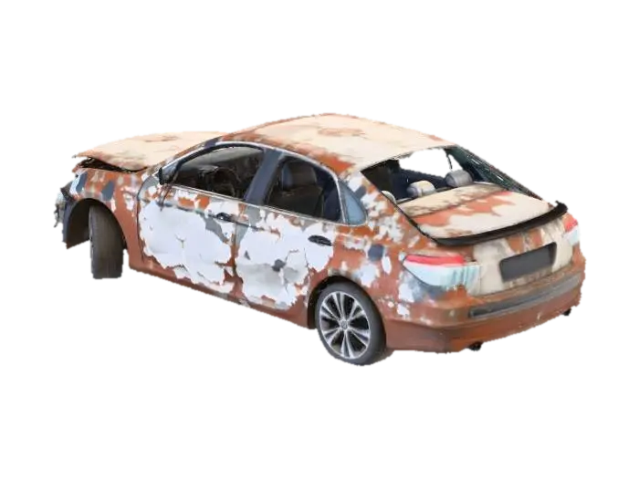 Rusty Relic - Automobiles model 3D, wygenerowany przez AI