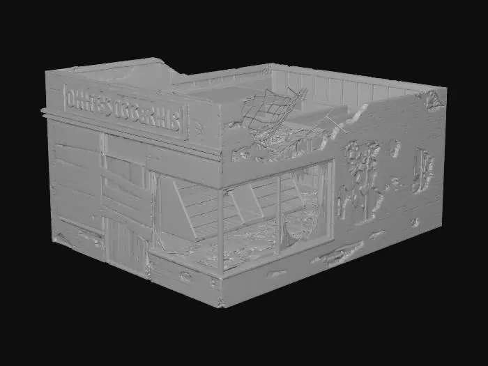 3D model for Abandoned Storefront