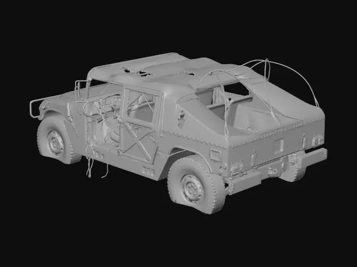 3D model for Deserted Hummer