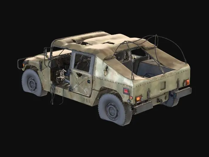 3D model for Deserted Hummer