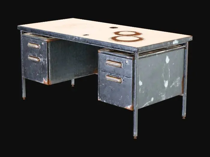 3D model for Rusty Industrial Desk