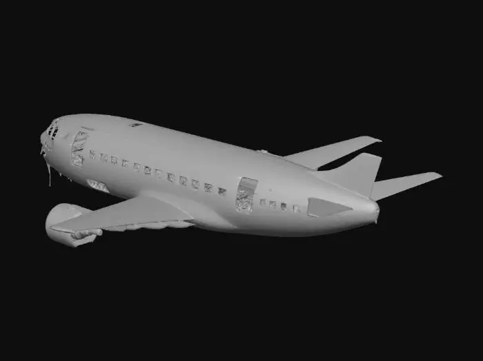 3D model for crashed_plane