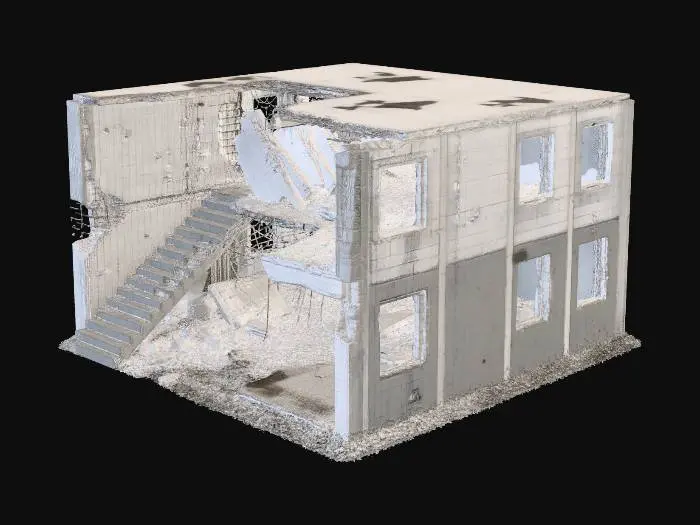 3D model for concrete_with_stairs