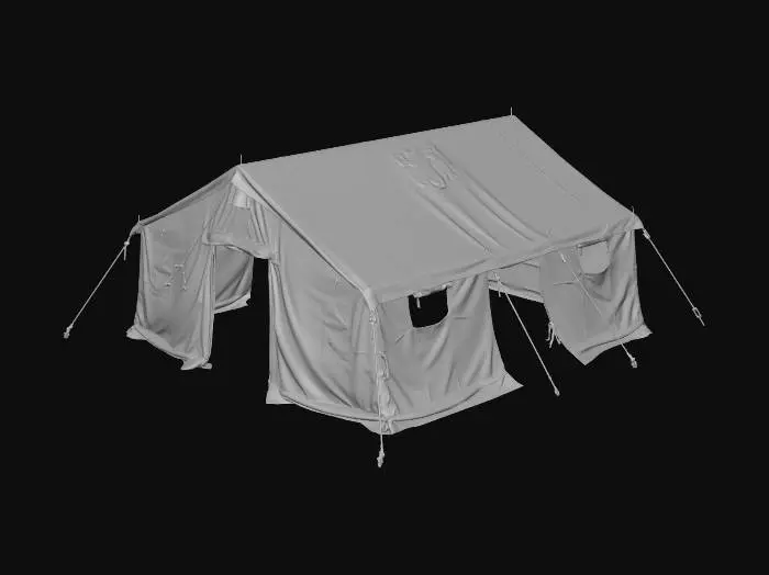 3D model for army_tent