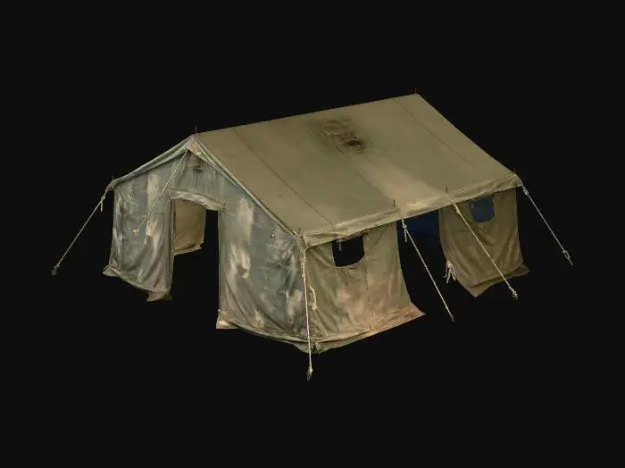 3D model for army_tent