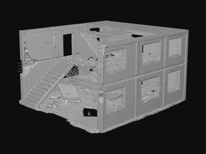 3D model for concrete_with_stairs